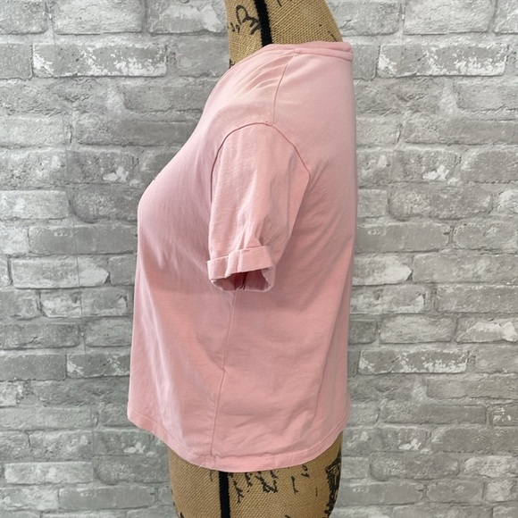 Topshop Pink London Cropped Tee - Picture 4 of 8